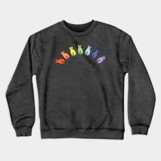 Pale Cats Rainbow Crewneck Sweatshirt